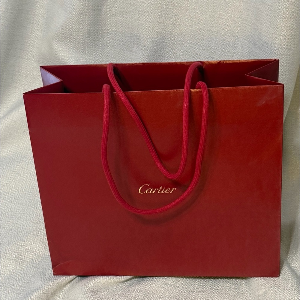 Cartier Crimson Rope-Handle Tote